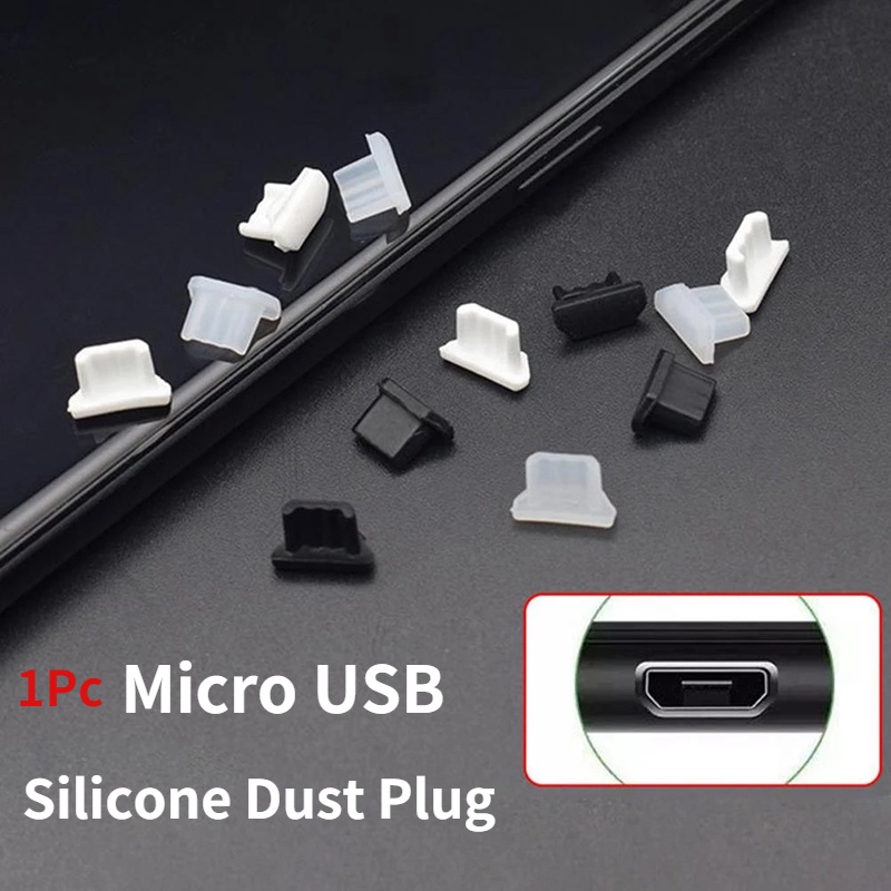 1 Nắp Silicone Chống Bụi Cho Cổng Sạc Micro USB Điện Thoại