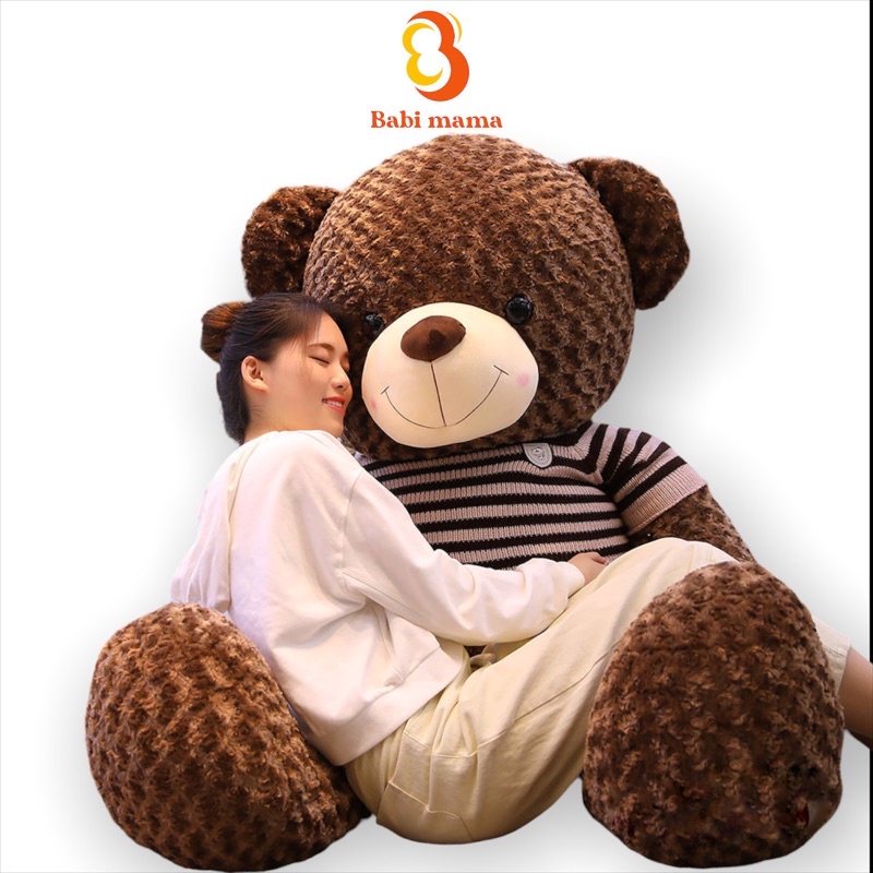 Gấu Bông To Gấu Bông Teddy Siêu To Khổng Lồ Quà Tặng Siêu Đáng Yêu Babi Mama G11