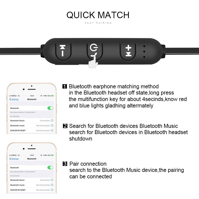 Tai Nghe Bluetooth 5.0 Không Dây Âm Thanh Sống Động Chất Lượng Cao