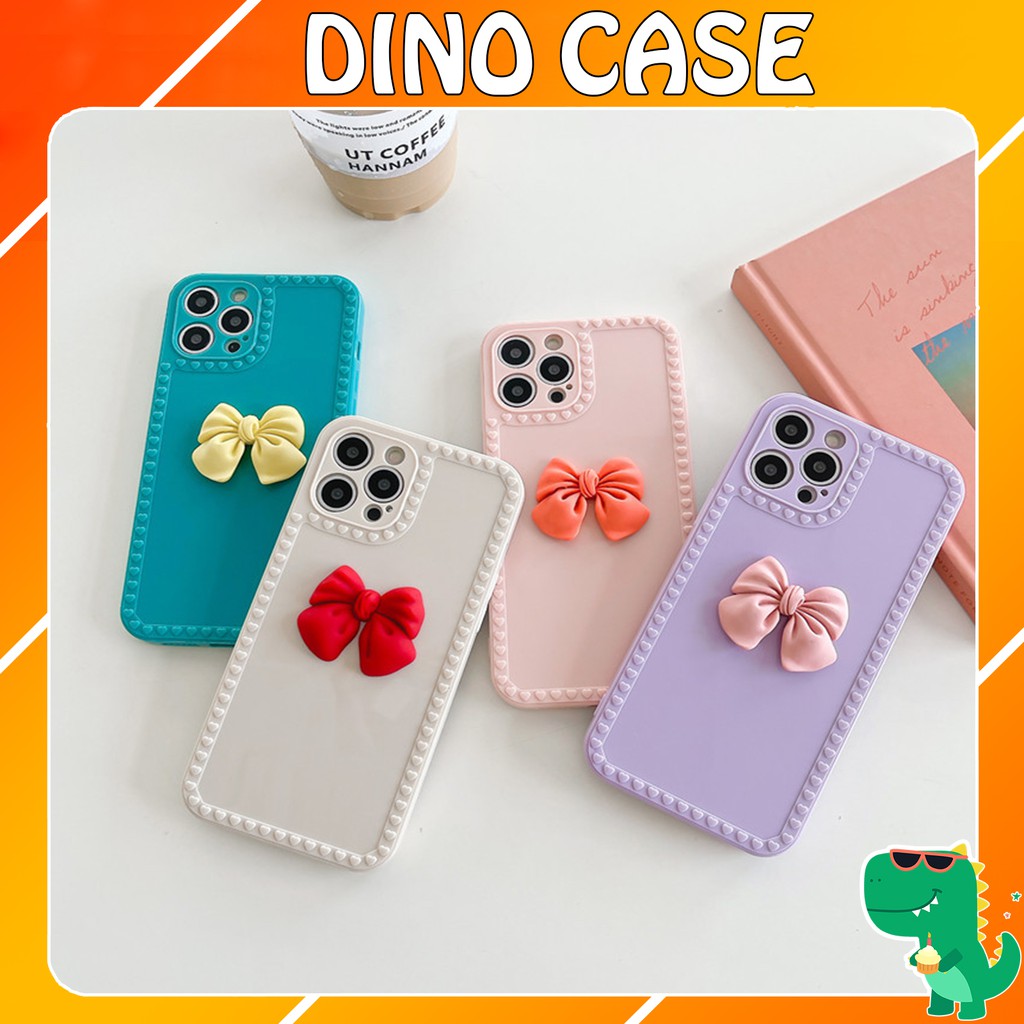 Ốp lưng iphone gắn nơ 6/ 6plus/ 6splus/7plus/8plus/x/xs/11/12/13 pro/max/plus/promax 13promax