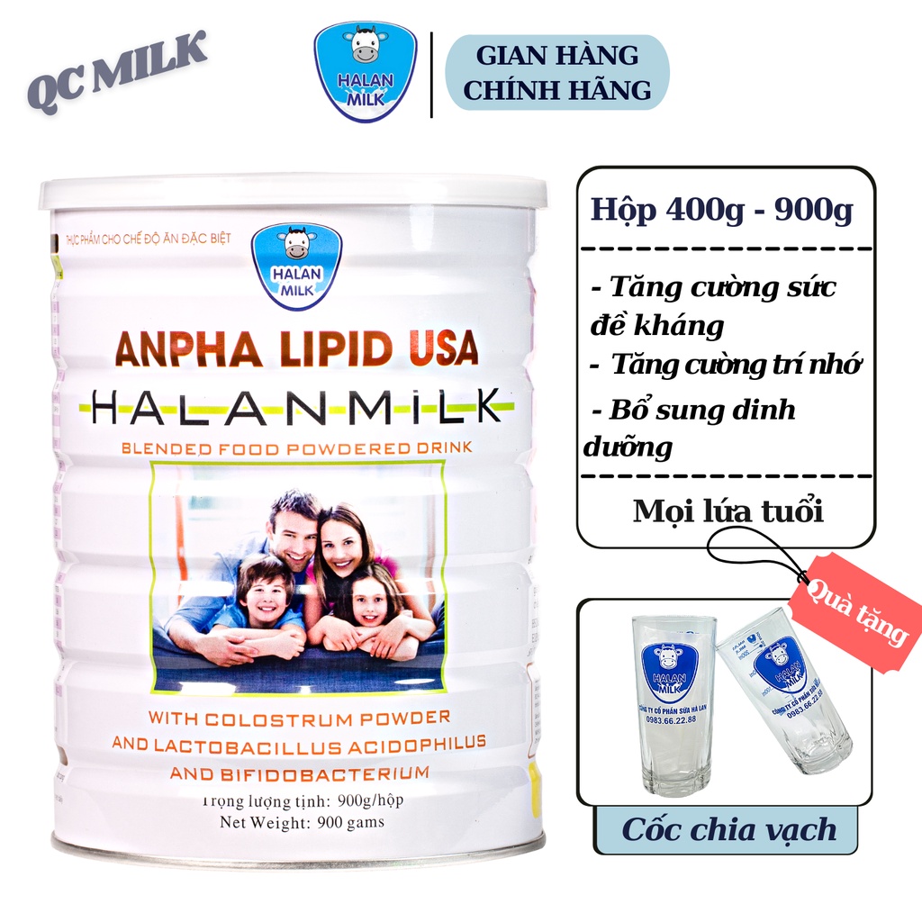 Sữa non Anpha Lipid USA 900g Giúp tăng sức đề kháng, phục hồi nhanh sức khỏe