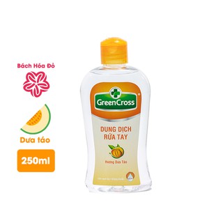 Dung dịch rửa tay khô green cross chai 250ml - hương dưa táo