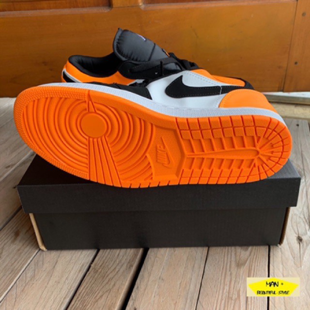 (Video cận cảnh) giày thể thao sneaker AIR JORDAN 1 low orange