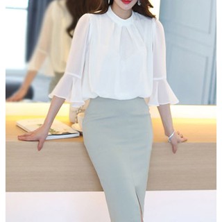 Áo voan kiểu tay loe