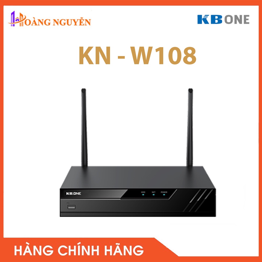 [HÀNG CHÍNH HÃNG] Đầu Ghi Hình Wifi KBONE 8 Kênh KN-W108