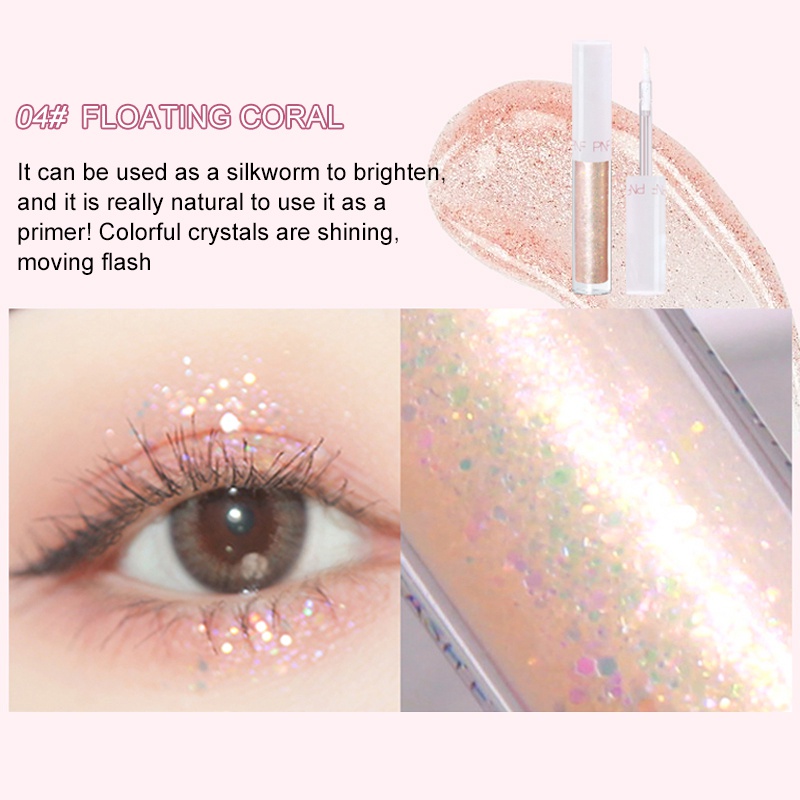 Phấn Mắt Dạng Lỏng Ánh Kim Tuyến Lấp Lánh Lâu Trôi