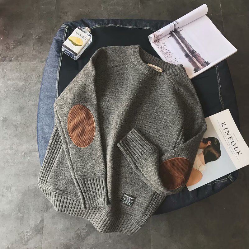 Áo Sweater Dáng Rộng Thời Trang Thu Đông Phong Cách Hàn Quốc Cho Nam Giới