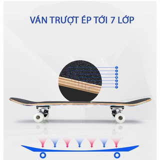 [ FREE SHIP] Ván Trượt Skateboard Thể Thao Cao Cấp