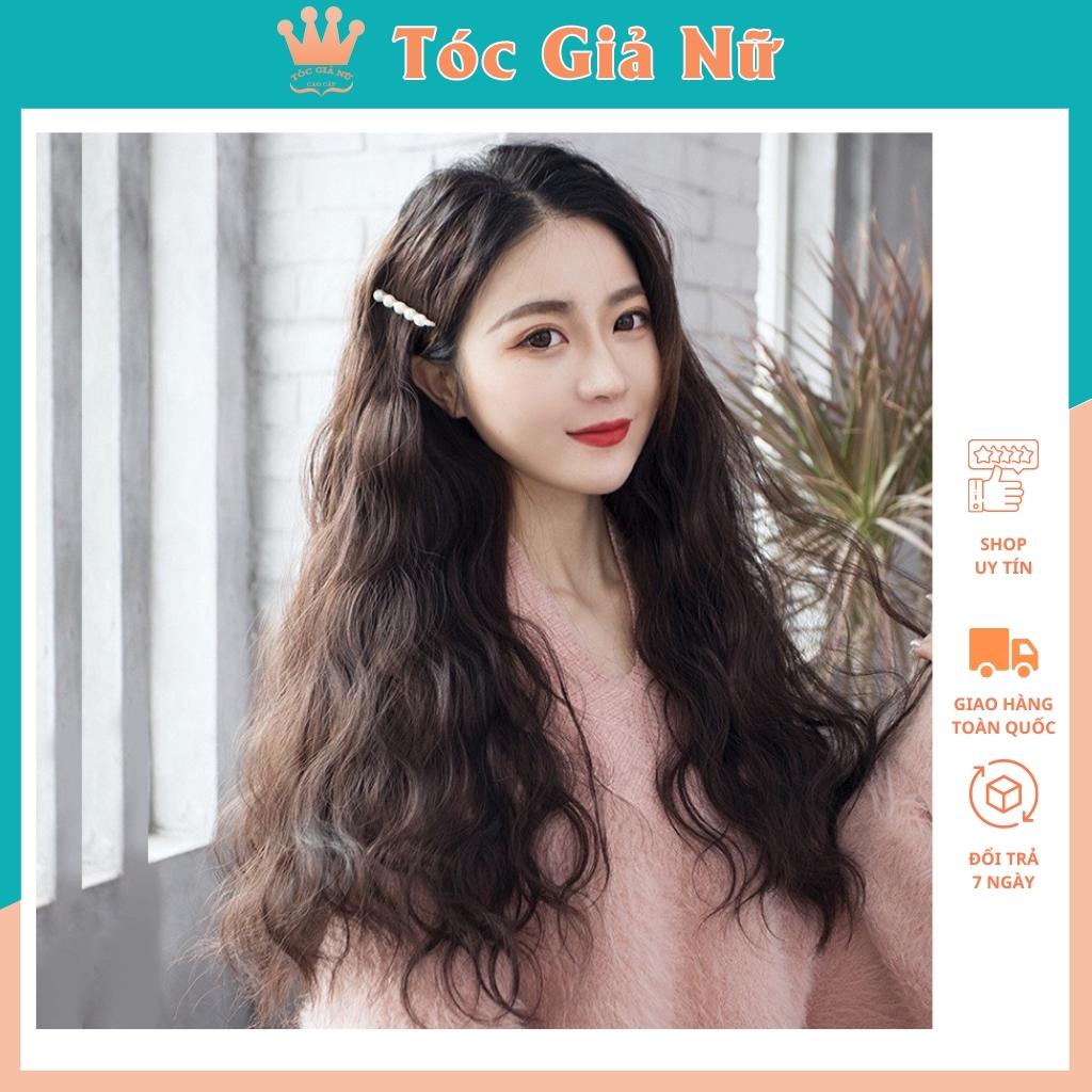 Tóc giả kẹp ❤️FREESHIP ❤️ xoăn trục mã a13
