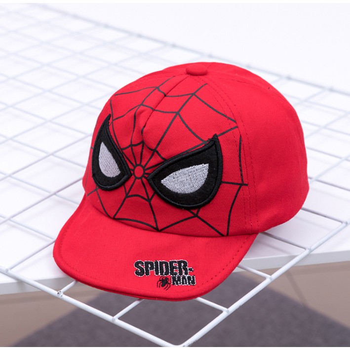 Mũ nón lưỡi trai siêu nhân người nhện/spiderman cho bé 8 tháng - 3 tuổi