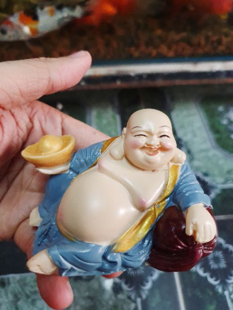 ÔNG DI LẶC TRANG TRÍ HỒ CÁ NON BỘ 8x5x5CM