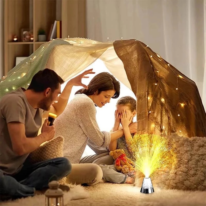 Đèn LED sợi quang trang trí nội thất với nhiều màu sinh động