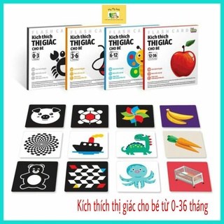 Kích thích thị giác cho bé từ 0-16 tháng kích thước thẻ 21×21 cm