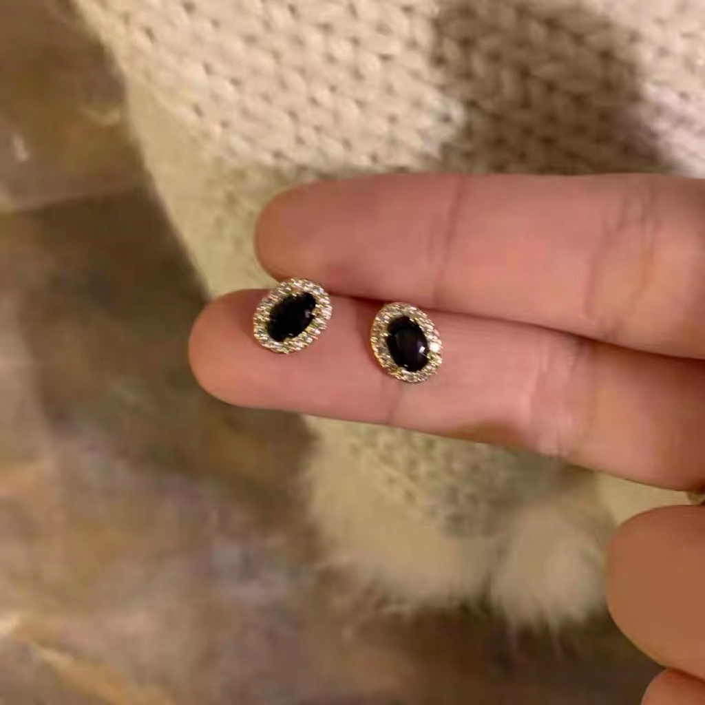Bông Tai Đính Đá Zircon Phong Cách Hàn Quốc Tinh Tế Thời Trang Cao Cấp Sang Trọng Cho Nữ