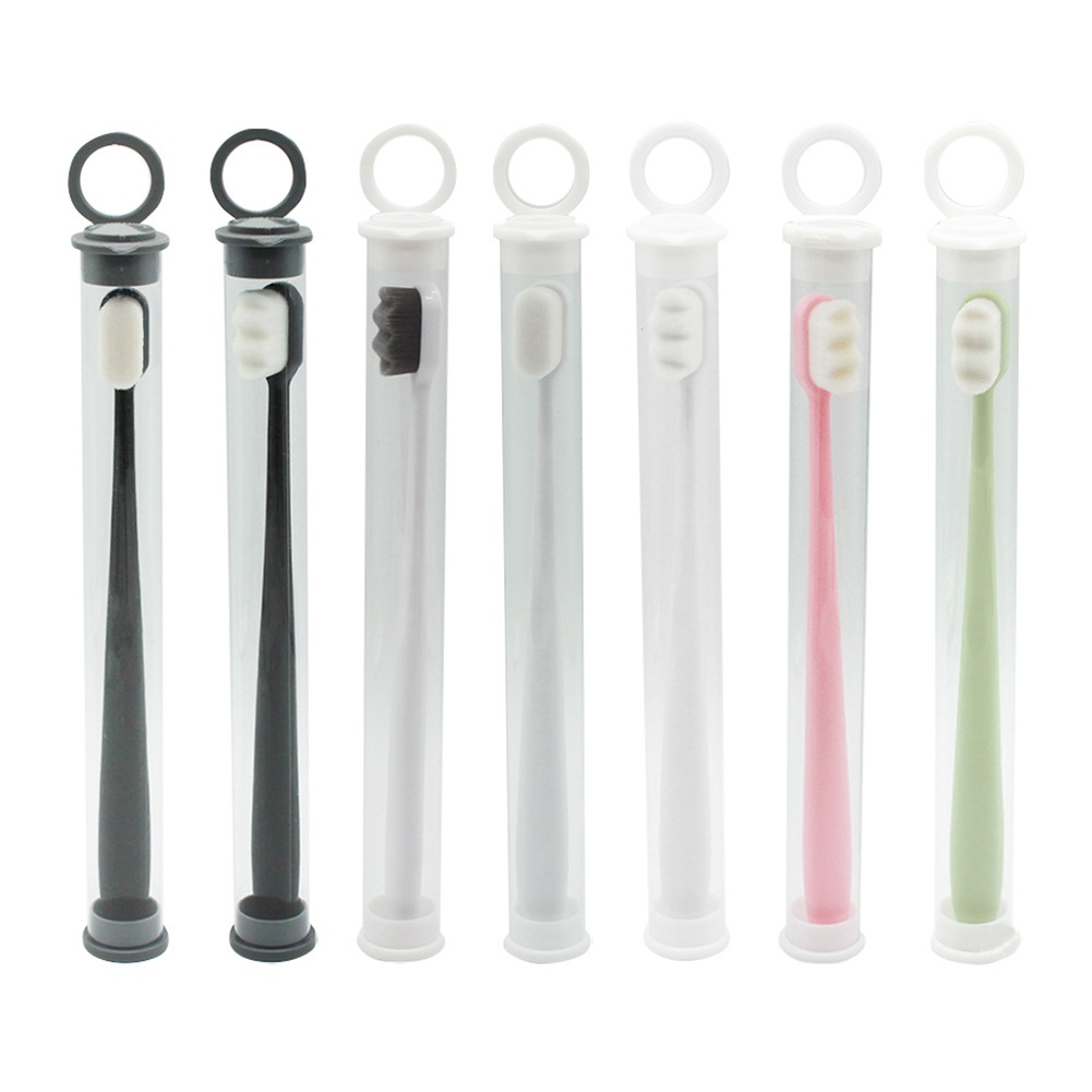 [Hàng mới về] Bàn chải đánh răng chăm sóc răng miệng sợi lông siêu mềm nhiều màu tùy chọn