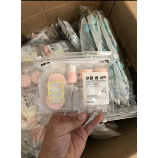 Bộ Chiết Mỹ Phẩm 7 món Mini Du Lịch Siêu Xinh kèm túi zip