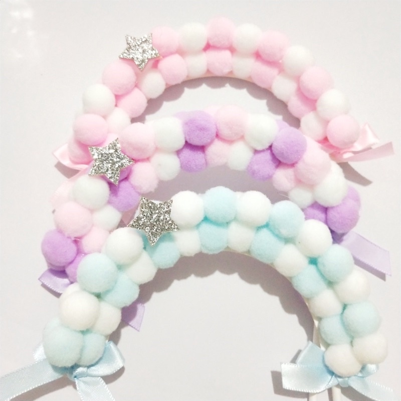 Cổng Mây Bông trang trí bánh kem