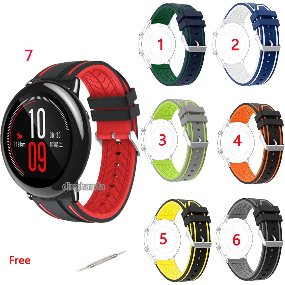Soft Silicone Band Replacement Strap Durable For Huami Amazfit Pace Stratos 2 2S 3 GTR2 GTR 2e GTR 3 pro