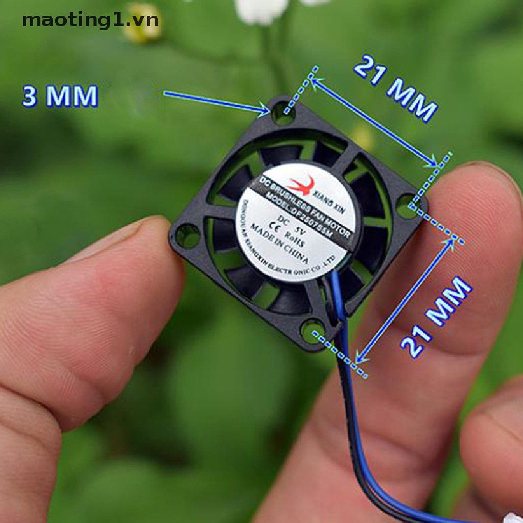 Quạt Điện Mini Không Chổi Than Siêu Nhỏ DC 5V 6V 2507