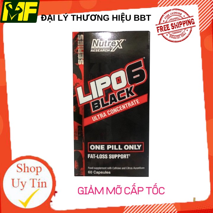 {FREESHIP} NUTREX LIPO 6 BLACK UC - HỔ TRỢ ĐỐT MỠ NHANH | BigBuy360 - bigbuy360.vn