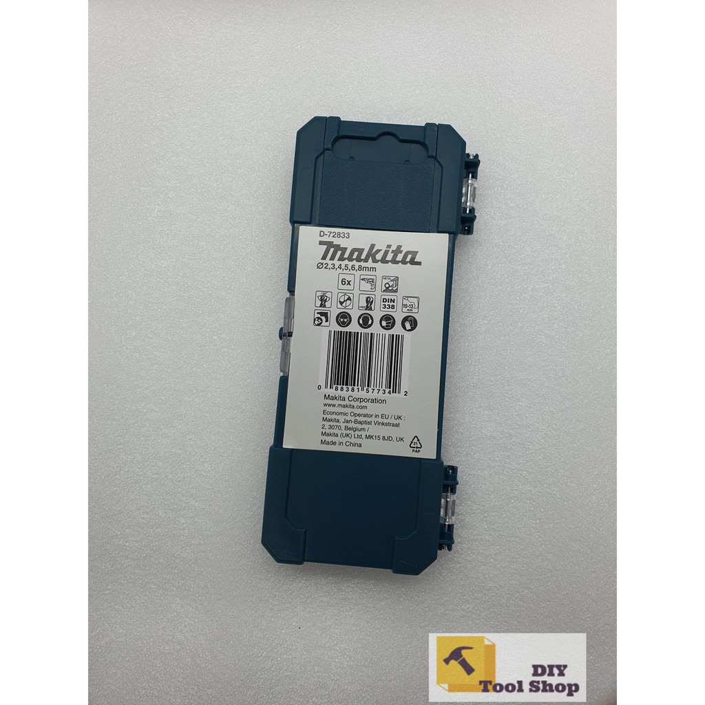 BỘ MŨI KHOAN KIM LOẠI 6 MŨI HSS-TIN IMPACK BLACK  MAKITA D-72833 - Chín Hãng