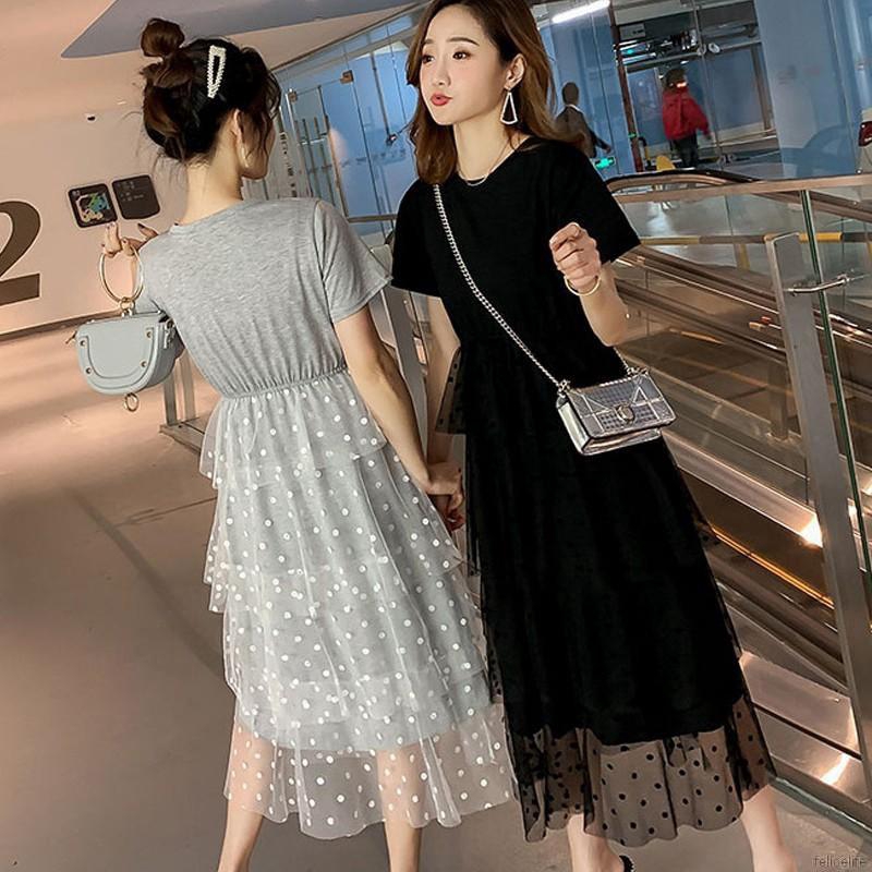 Đầm xòe lưng cao nhiều lớp dự tiệc cho nữ