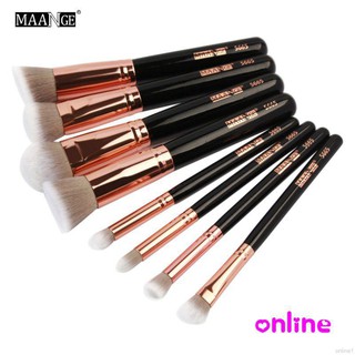 [Hàng mới về] Set 8 cọ trang điểm MAANGE đầu lông nhiều loại chuyên nghiệp
