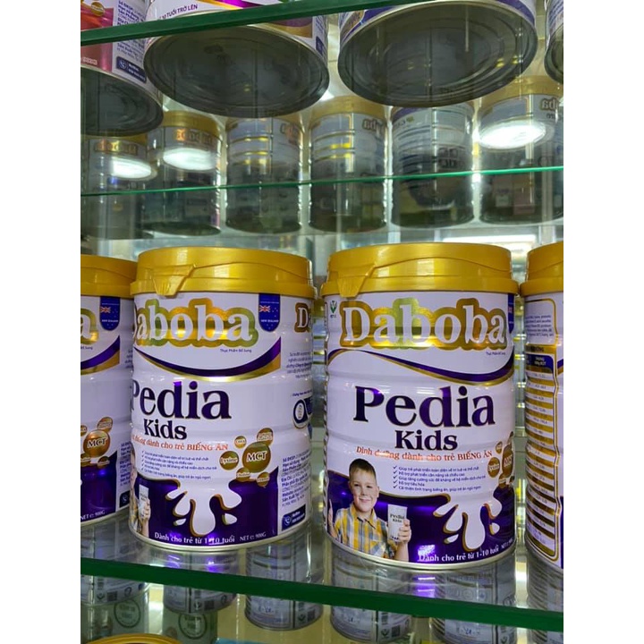 Sữa tăng cân cho trẻ biếng ăn Daboba Pedia Kids lon 900gam