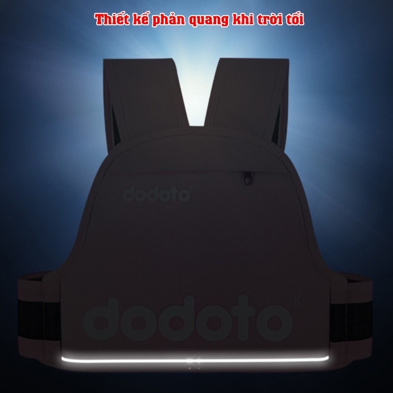 Đai đi xe máy cho bé DODOTO chất lượng cao, dày dặn, có túi