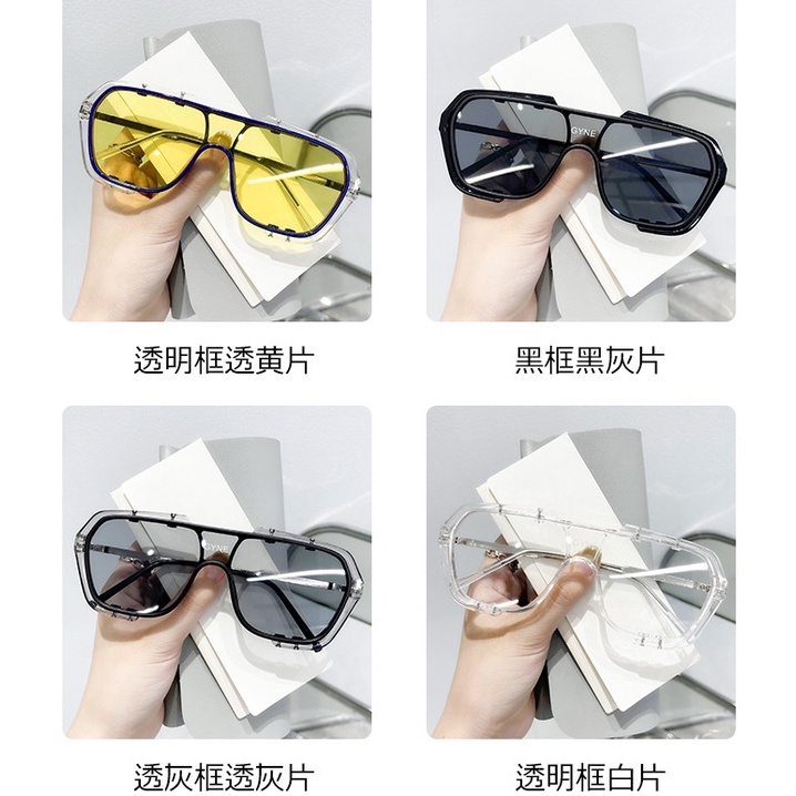 Kính mát gọng vuông size lớn phong cách cổ điển thời trang dành cho nam và nữ