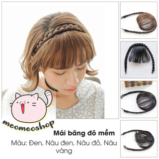 TÓC MÁI GIẢ KÈM BĂNG ĐÔ DÂY BẤM