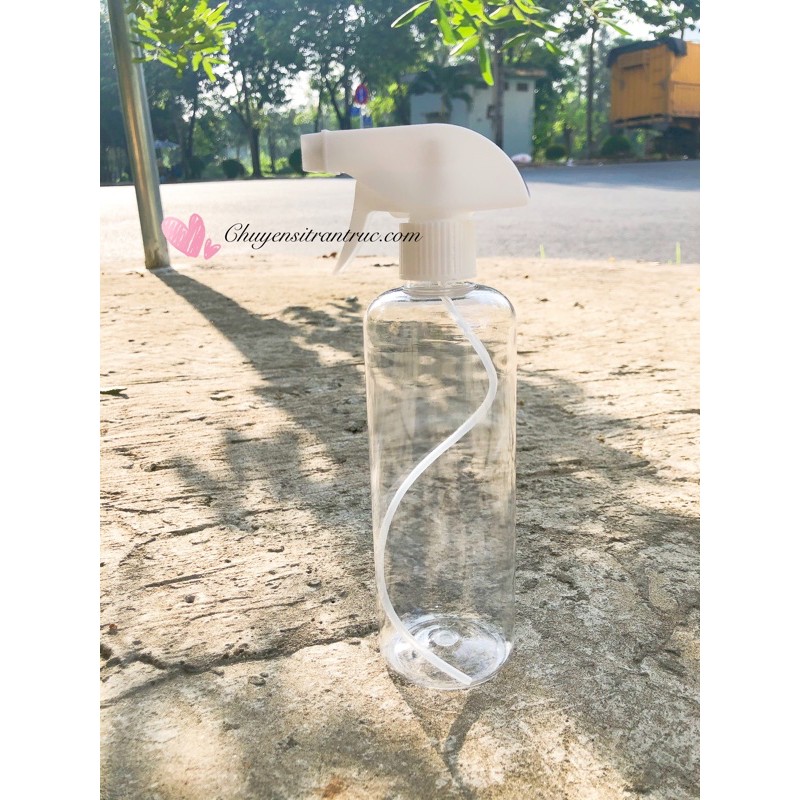 Chai nhựa 500ml cao dày phun sương