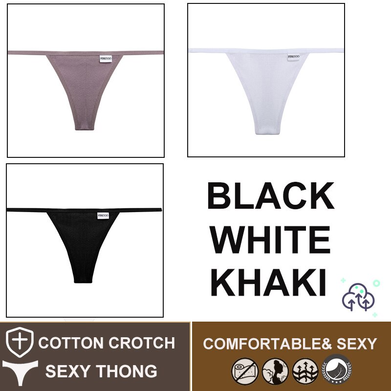 Cute Byte Bộ 3 Quần Lót Cotton Lọt Khe Quyến Rũ Dễ Thương Cho Nữ