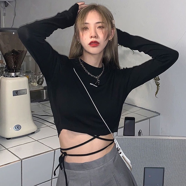 Áo Thun Tay Dài Thiết Kế Thời Trang Thu Đông Mới Cho Nữ áo phông nữ JL-TX-08