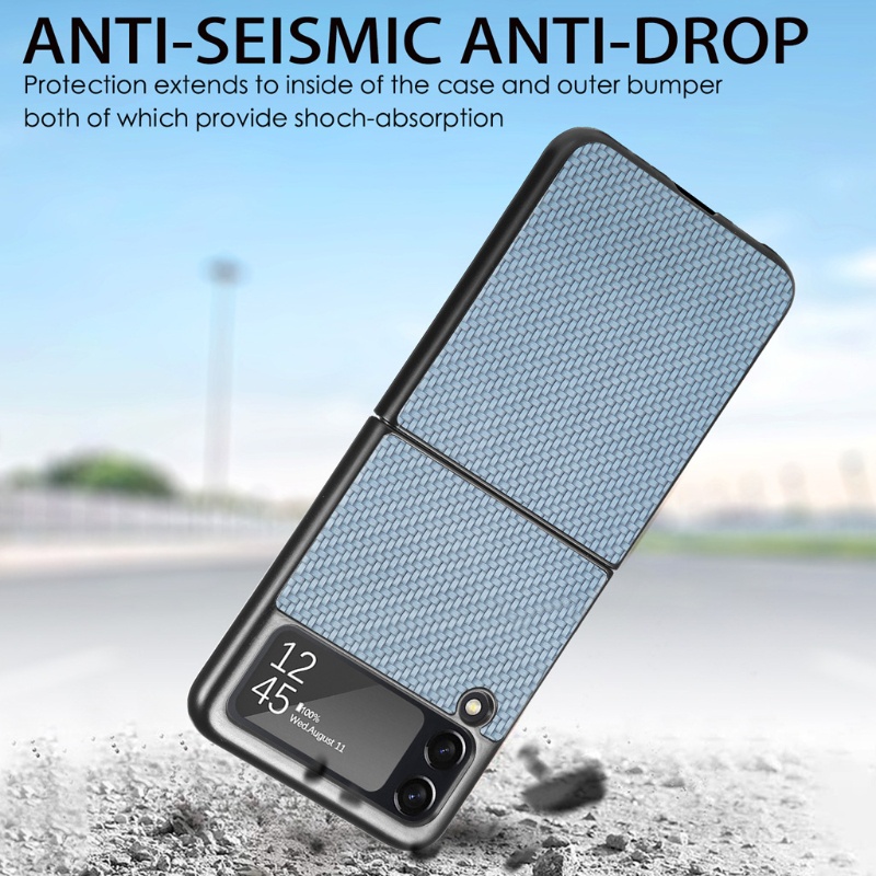 Ốp Điện Thoại PC Cứng Siêu Mỏng Sang Trọng Chống Sốc Cho Samsung Galaxy Z Flip 3