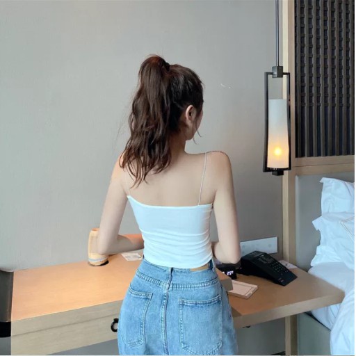 Áo 2 Dây Sợi Bún Có Đệm Ngực Kiểu Dáng Thon Gọn Thời Trang, Chất siêu đẹp, mặc xinh gọn dáng