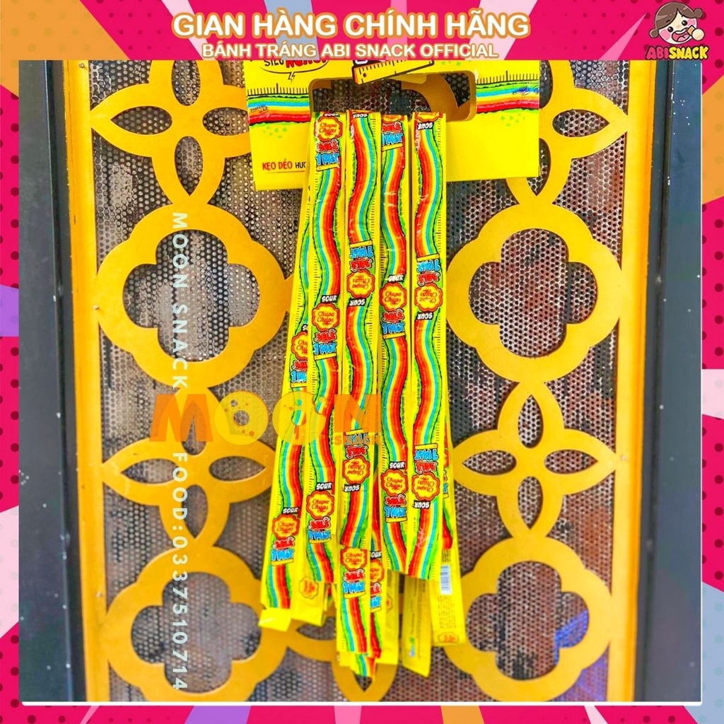 Kẹo dẻo Chupa Chups Cầu Vồng Sour Belt DÀI TẬN 1 MÉT chua chua ngọt ngọt