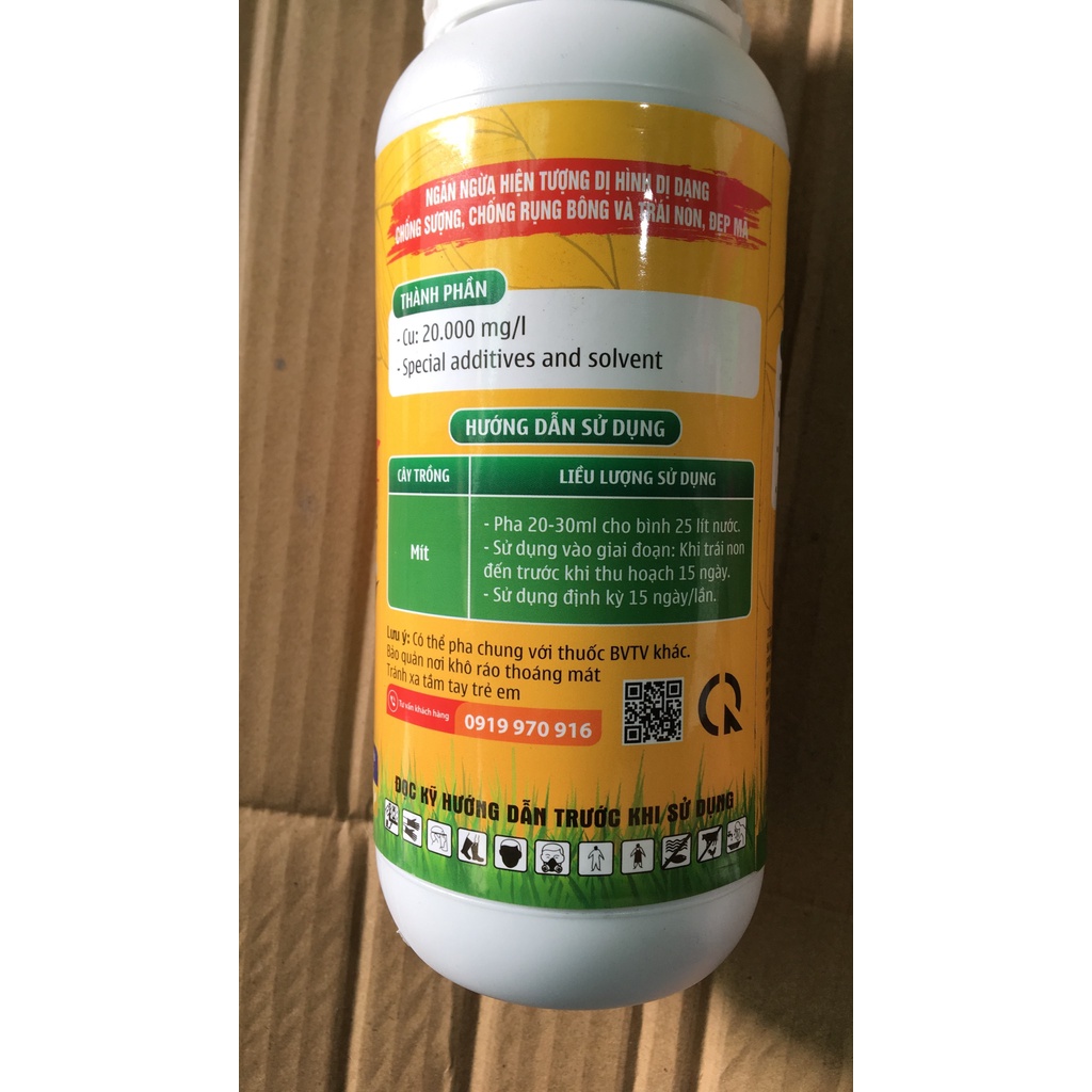 Sản phẩm chống xơ đen xì mủ Mít lọ 500ml