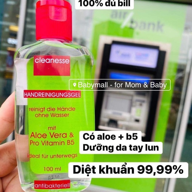 Gel rửa tay Đức Cleanesse 100ml 2996