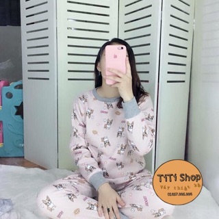 BỘ NGỦ NỈ BÔNG (combo khách)