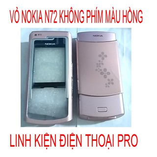 Vỏ nokia n72 không phím màu hồng