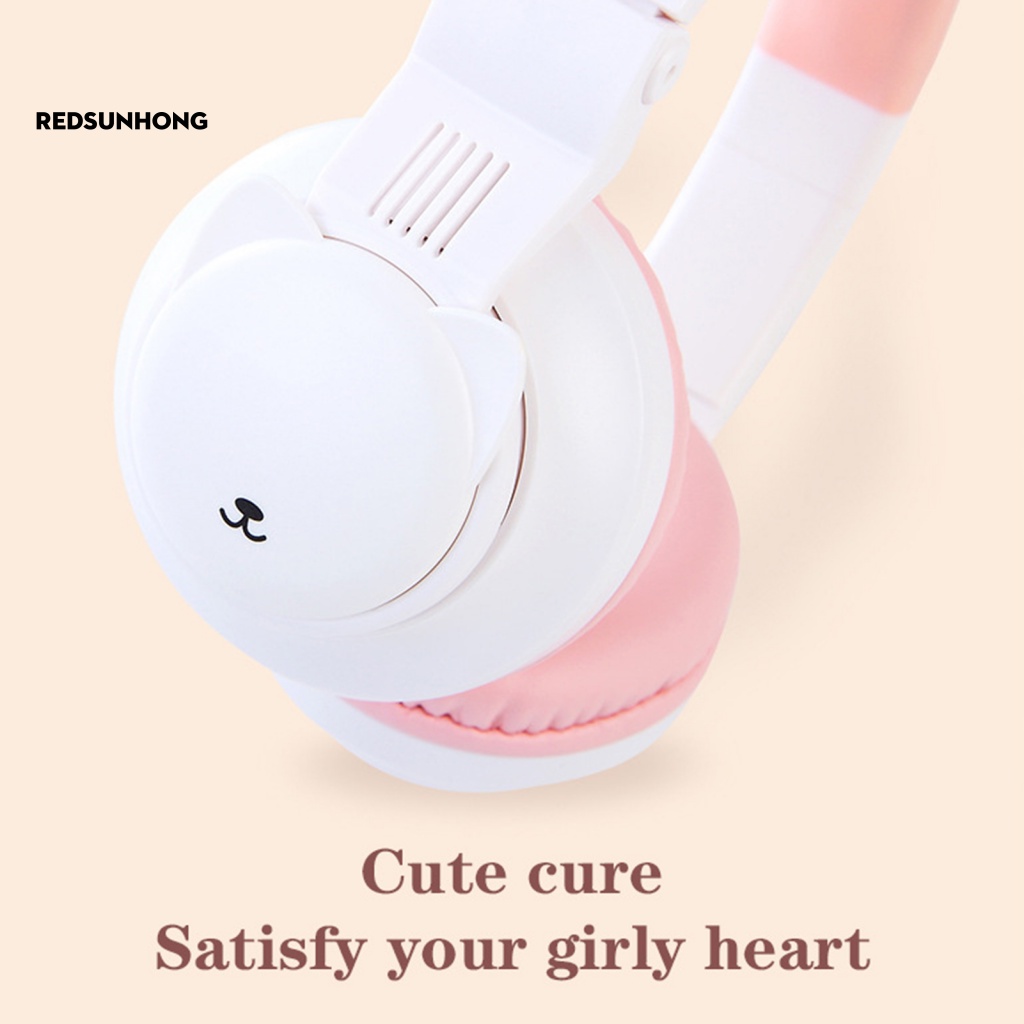 Tai Nghe Bluetooth 5.0 PT02 Không Dây Hình Tai Mèo Dễ Thương