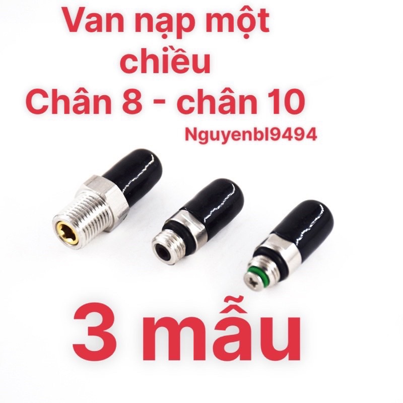 Van nạp một chiều chân 8-10 các loại! và bán kèm phụ kiện ronsin thay thế cho van nạp!