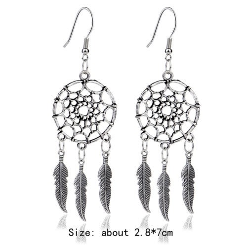 Hoa tai dáng dài hình Dream Catcher phong cách cổ điển cho nữ