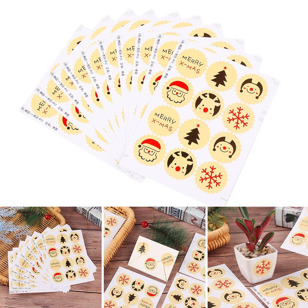Sticker Dán Niêm Phong Trang Trí Bánh DIY Hình Bông Tuyết