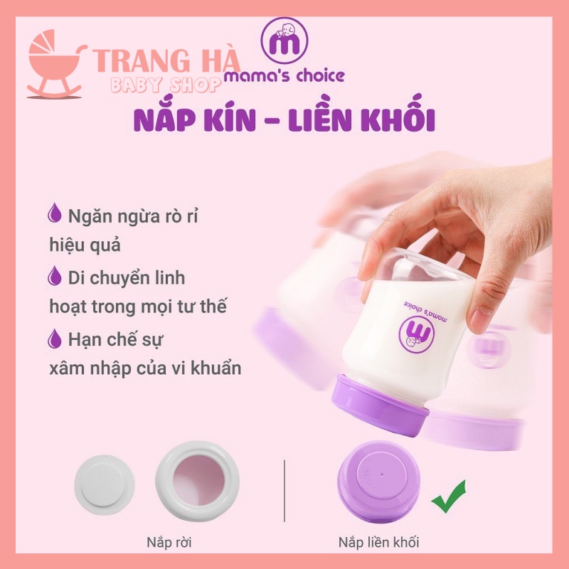 CHÍNH HÃNG Nắp Bình Sữa Cổ Rộng Dùng Cho Bình Sữa Avent, Spectra, Rozabi, Cimilre, Concung,..Chính Hãng Mama Choice