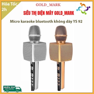 Micro karaoke bluetooth không dây YS 92 ☢️MẠI DÔ☢️ Hàng cao cấp - âm thanh sống động - livestream- thu âm
