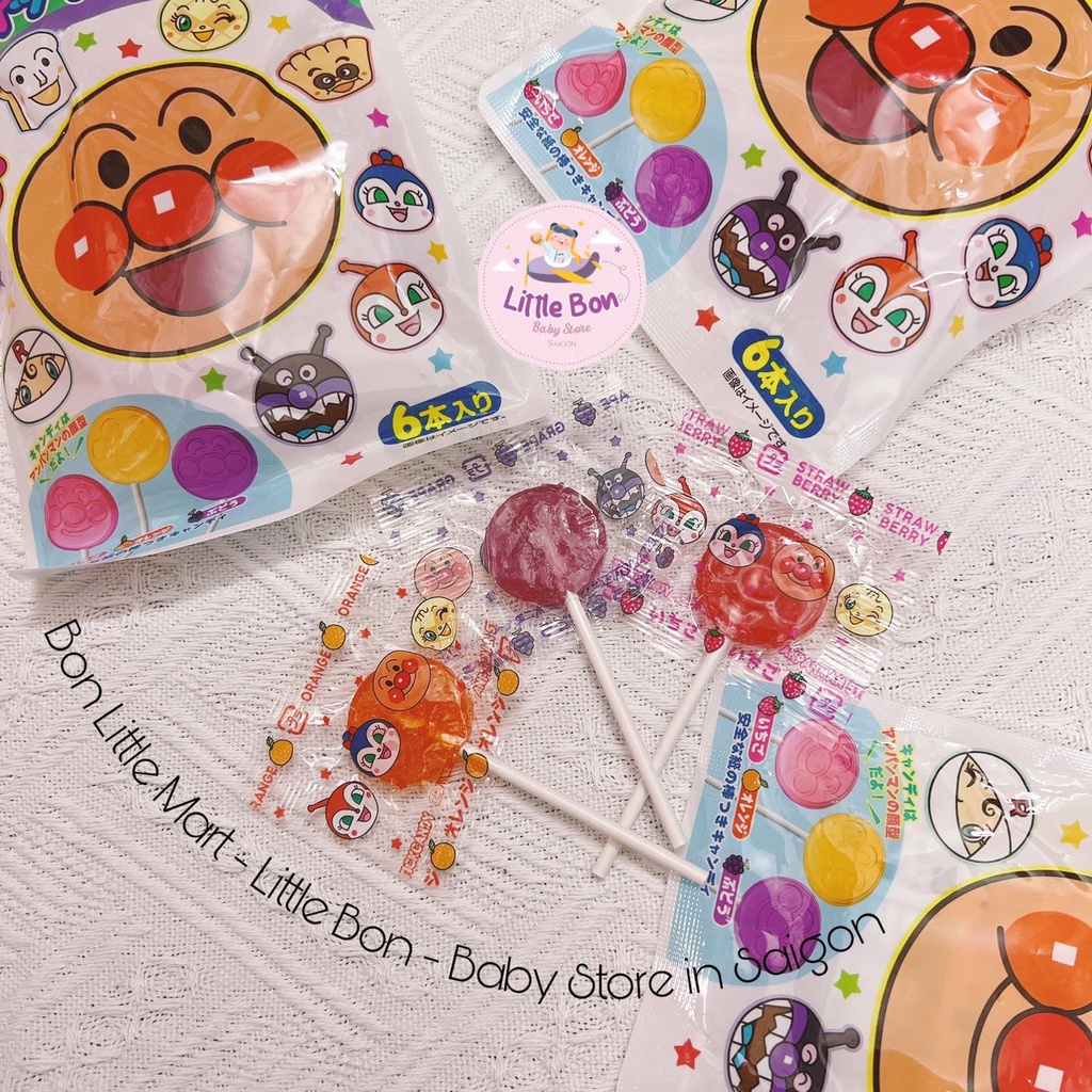 Kẹo mút trái cây Anpanman Fujiya Nhật_Date 08.24
