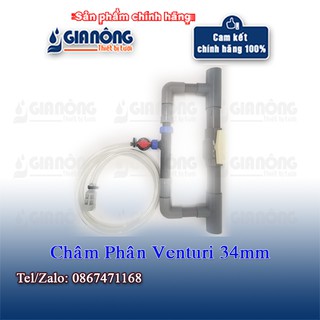 Bộ châm phân venturi phi 34 – Bộ Hút Phân Phi 34mm Gia Nông