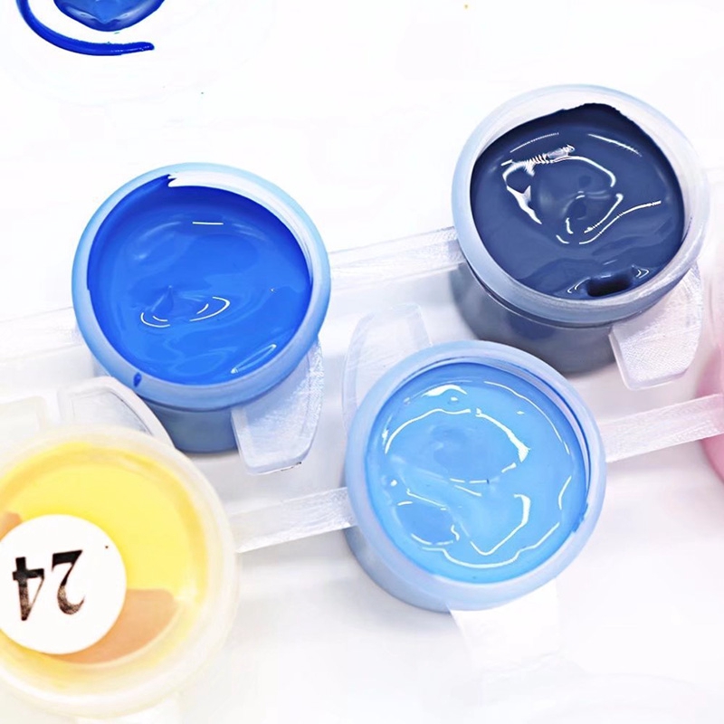 Tranh sơn màu hình đường phố mùa thu bằng chất liệu acrylic trang trí nhà cửa